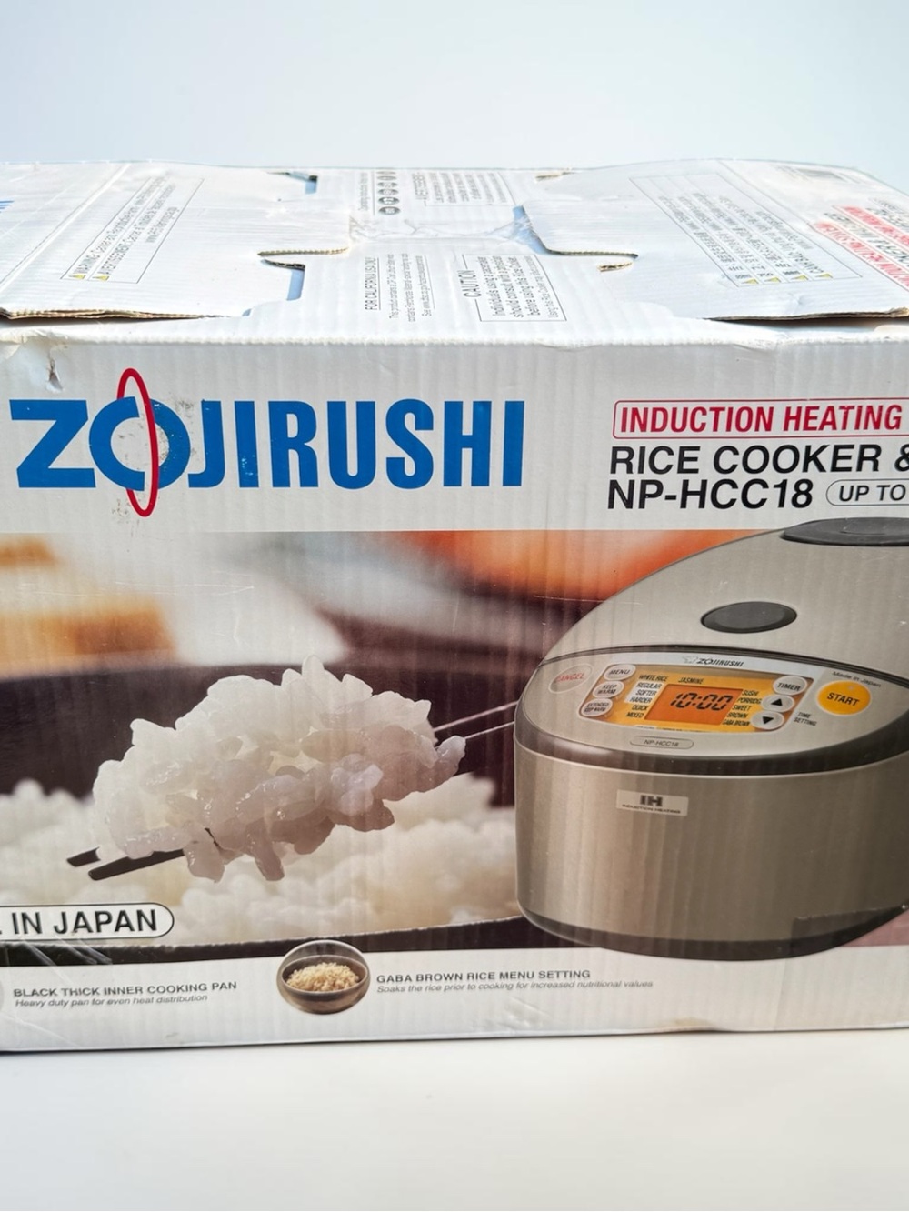 Zojirushi Stainless Steel Induction Rice Cooker NP-HCC18 - Silver